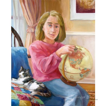 Girl with Globe, 1989